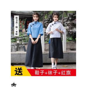 民国学生装服风五四青年