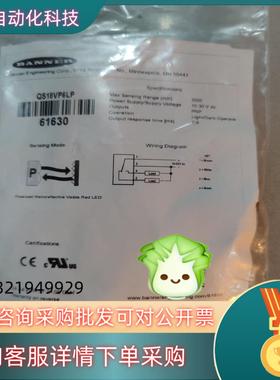 现货邦纳 全新原装 QS18VP6LP 61630 有6个