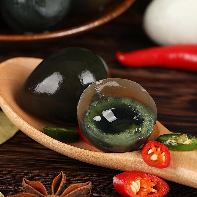 §鹌鹑小皮蛋120枚变蛋无铅松花溏心酒店饭店特色凉拌菜食材