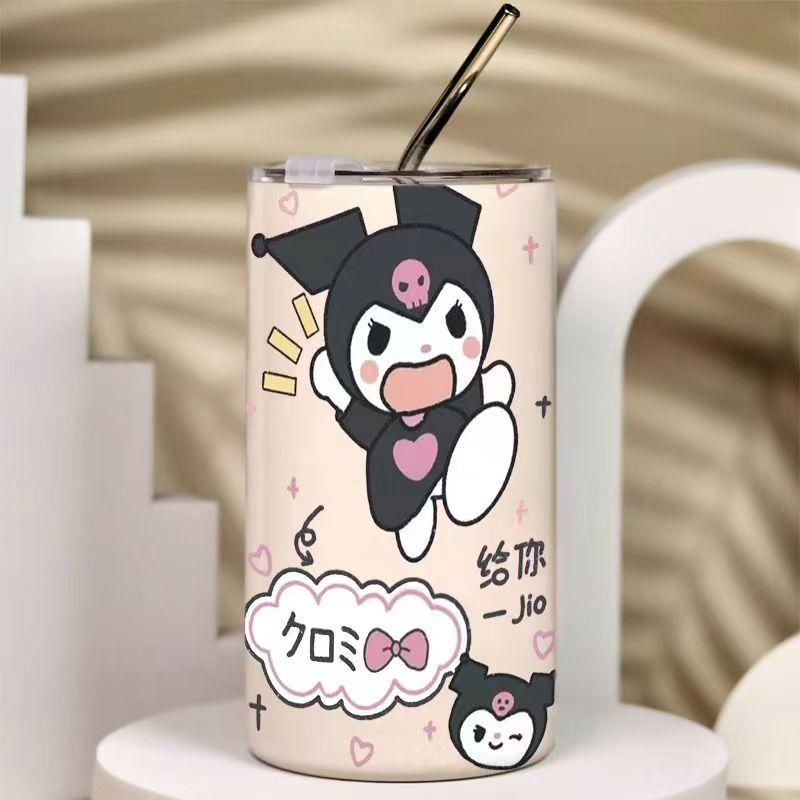冰美式拿铁保温杯ins小众咖啡杯两用带盖吸管杯金属不锈钢冰霸杯