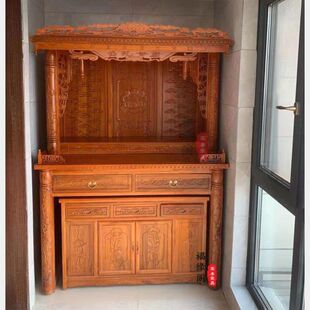 实木供桌新中式家用佛柜香案供台香桌中式神台中堂柜贡桌家庭客厅