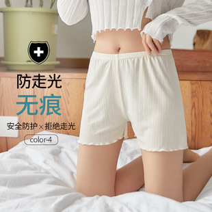 可外穿三分冰丝保险打底短裤 夏季 女防走光大码 宽松薄款 蕾丝安全裤