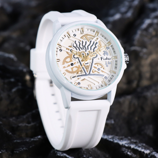 FidoDido七喜小子手表时尚 潮流青年腕表未来科技艺术高级感石英表