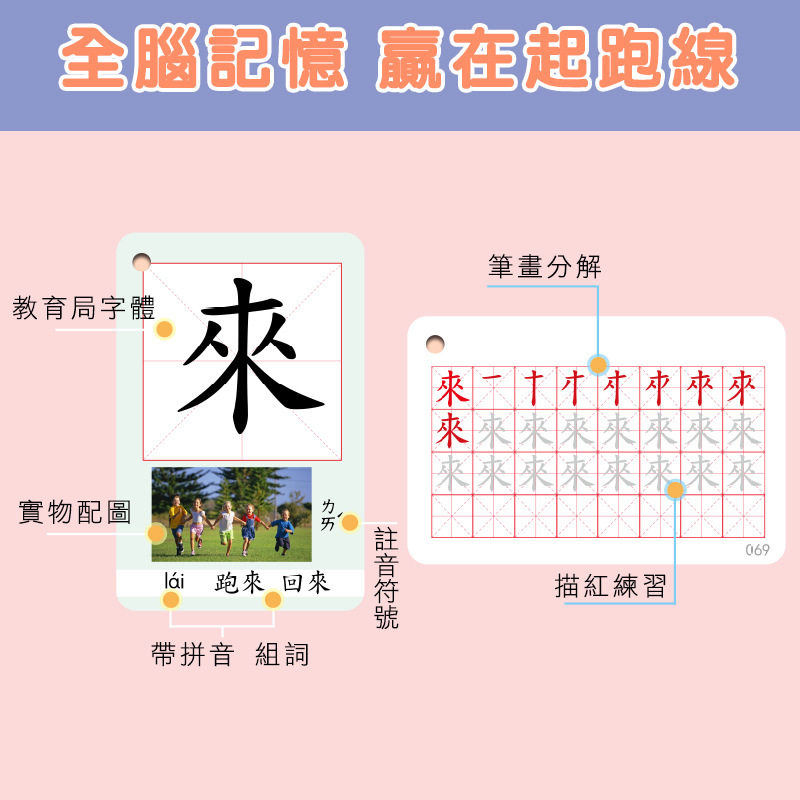 香港繁体幼儿汉字闪卡