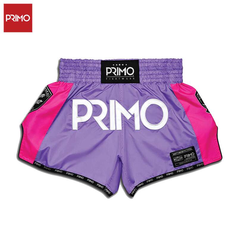 Primo泰拳短裤超级尼龙系列MMA拳击格斗训练服紫雨
