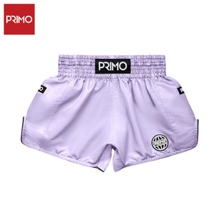 Primo阿尔塔极简系列泰拳短裤成人运动拳击格斗短裤 马卡龙紫