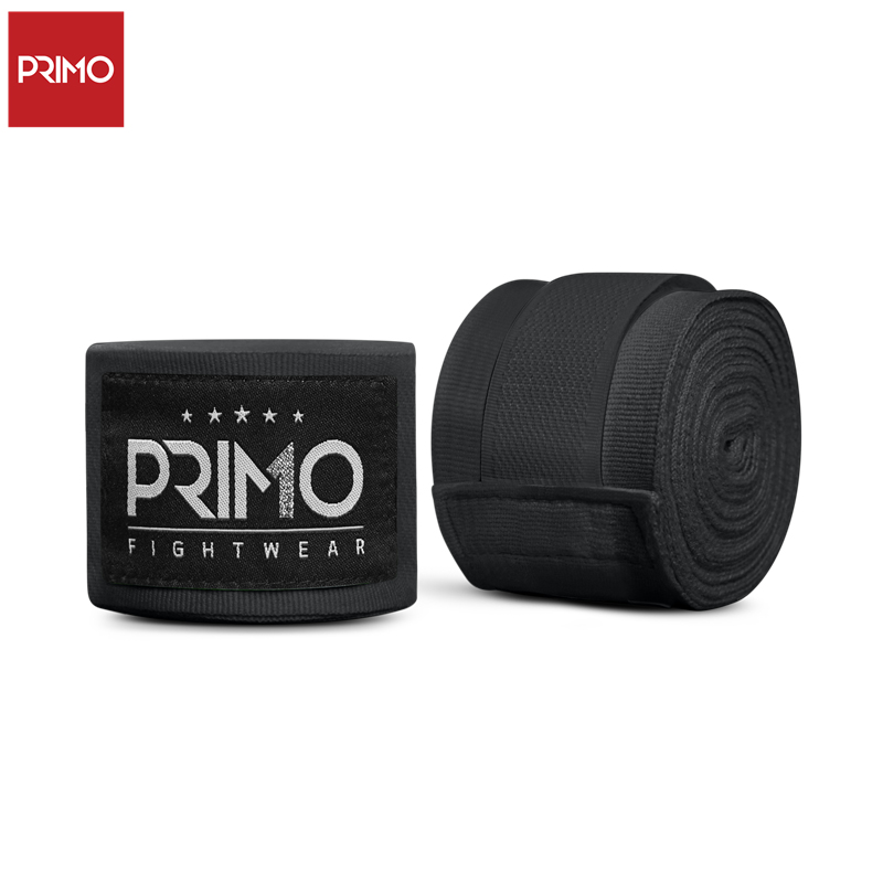 Primo泰拳缠手带绑带拳击MMA散打格斗绑带4.5m 黑色