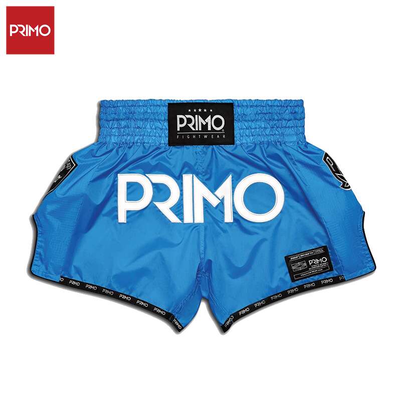 Primo泰拳短裤超级尼龙系列MMA拳击格斗训练服蓝鸟