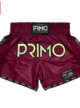 Primo全息全影系列泰拳短裤MMA成人运动拳击格斗短裤 勇士红