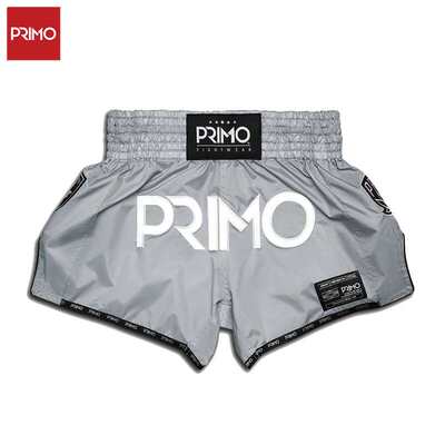 Primo泰拳短裤超级尼龙系列MMA拳击格斗训练服鲨鱼灰