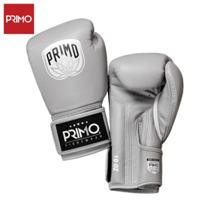 Primo泰拳手套小牛皮拳击手套格斗拳套 灰色
