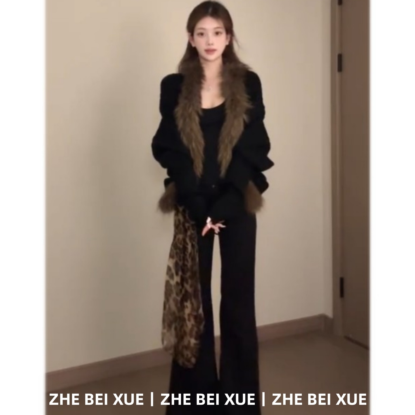 【赠送运费险】长袖上衣微喇长裤