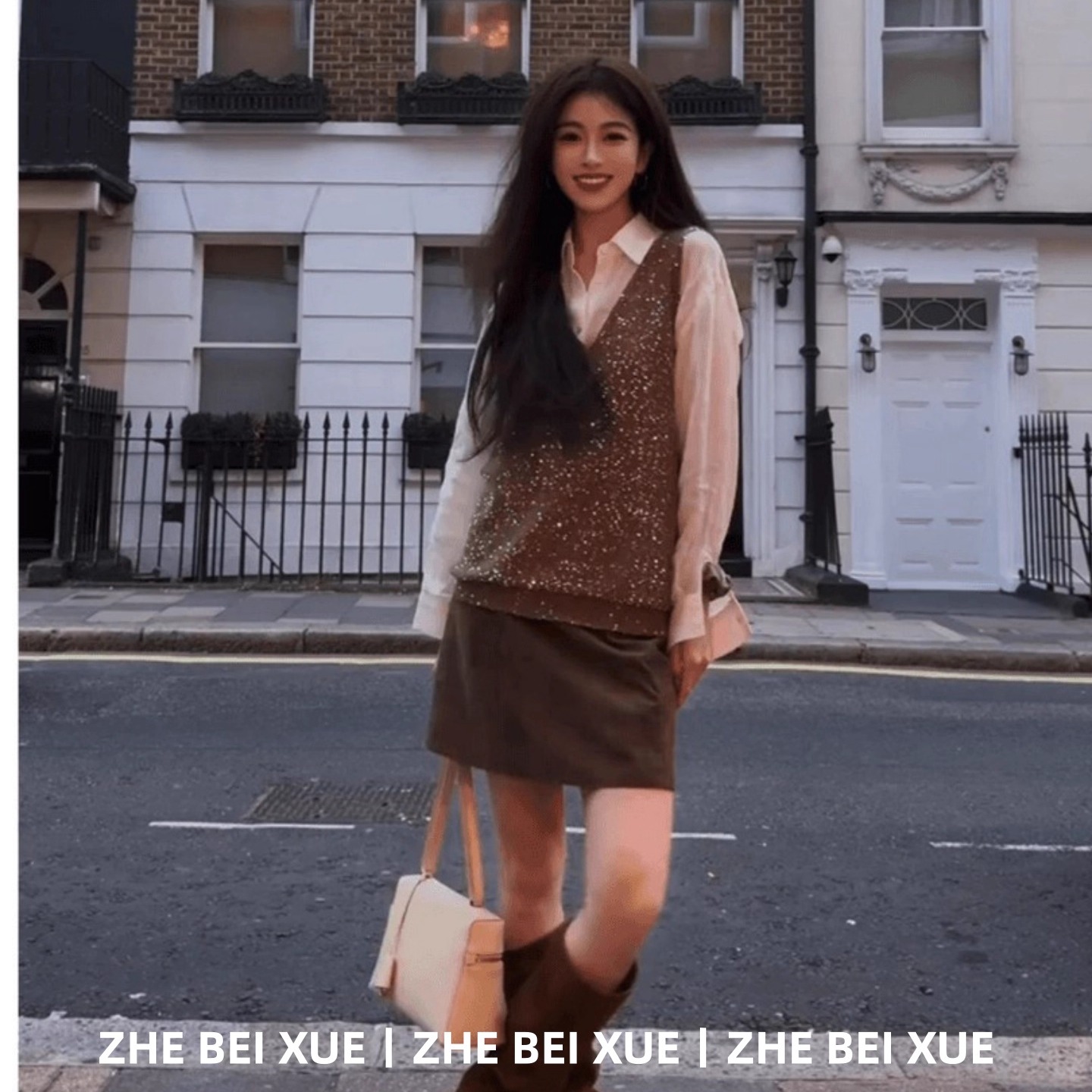 【赠送运费险】马甲内搭衬衫半裙