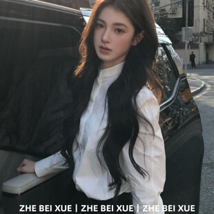 套装女轻奢温柔风气质白色衬衫上衣高腰半身裙独特漂亮冬装一整套