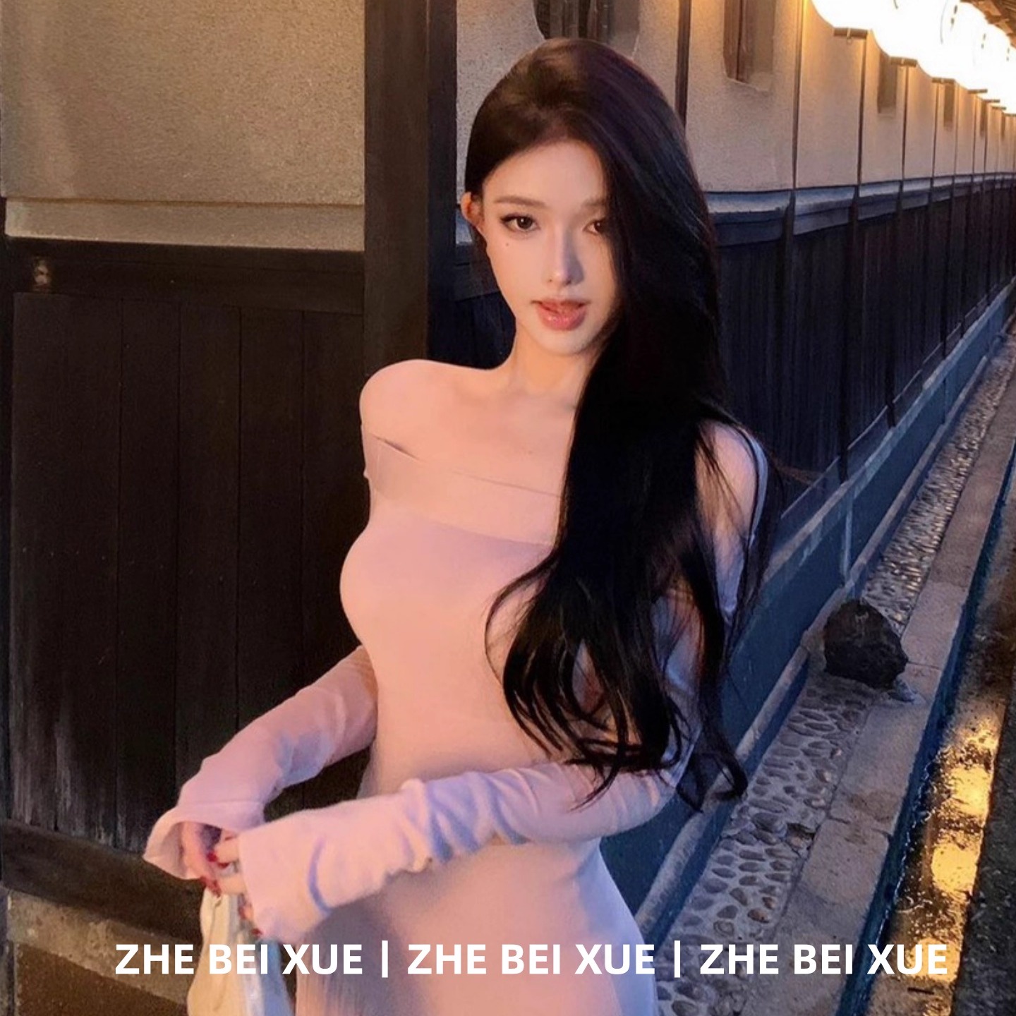 【赠送运费险】长袖一字针织长裙