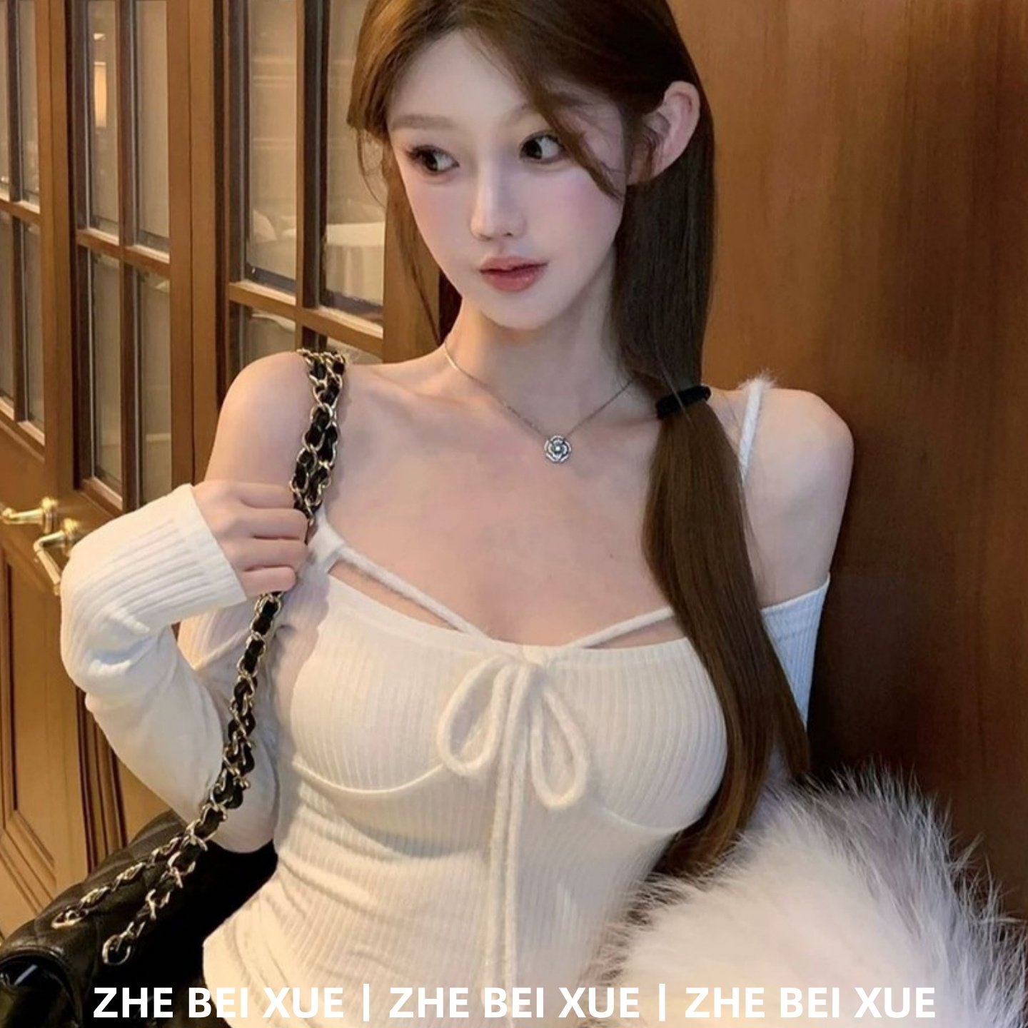 套装女纯欲辣妹挂脖一字肩长袖上衣显瘦半身裙独特漂亮冬装一整套,女装/女士精品,时尚套装,淘宝优惠券,粉丝福利购,淘宝优惠卷