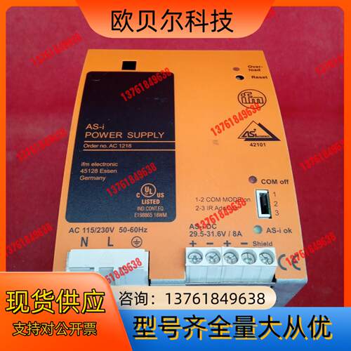 原装正品易福门传感器AC 1218