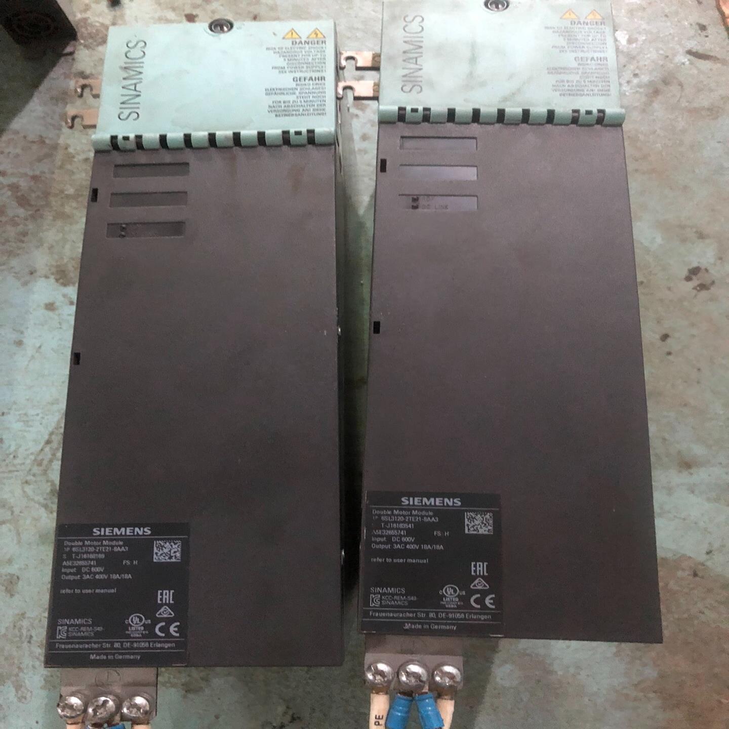 （设备配件）西门子双轴18安驱动：6SL3120-2TE21-8AA3两