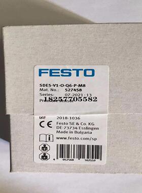 FESTO费斯托 传感器 SDE5-V1-O-Q6-P-M8 527458议价