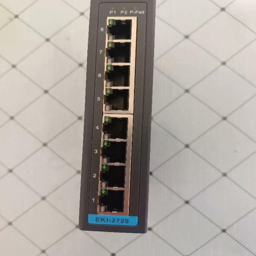 研华工业交换机EKI-2728/8口百兆千兆