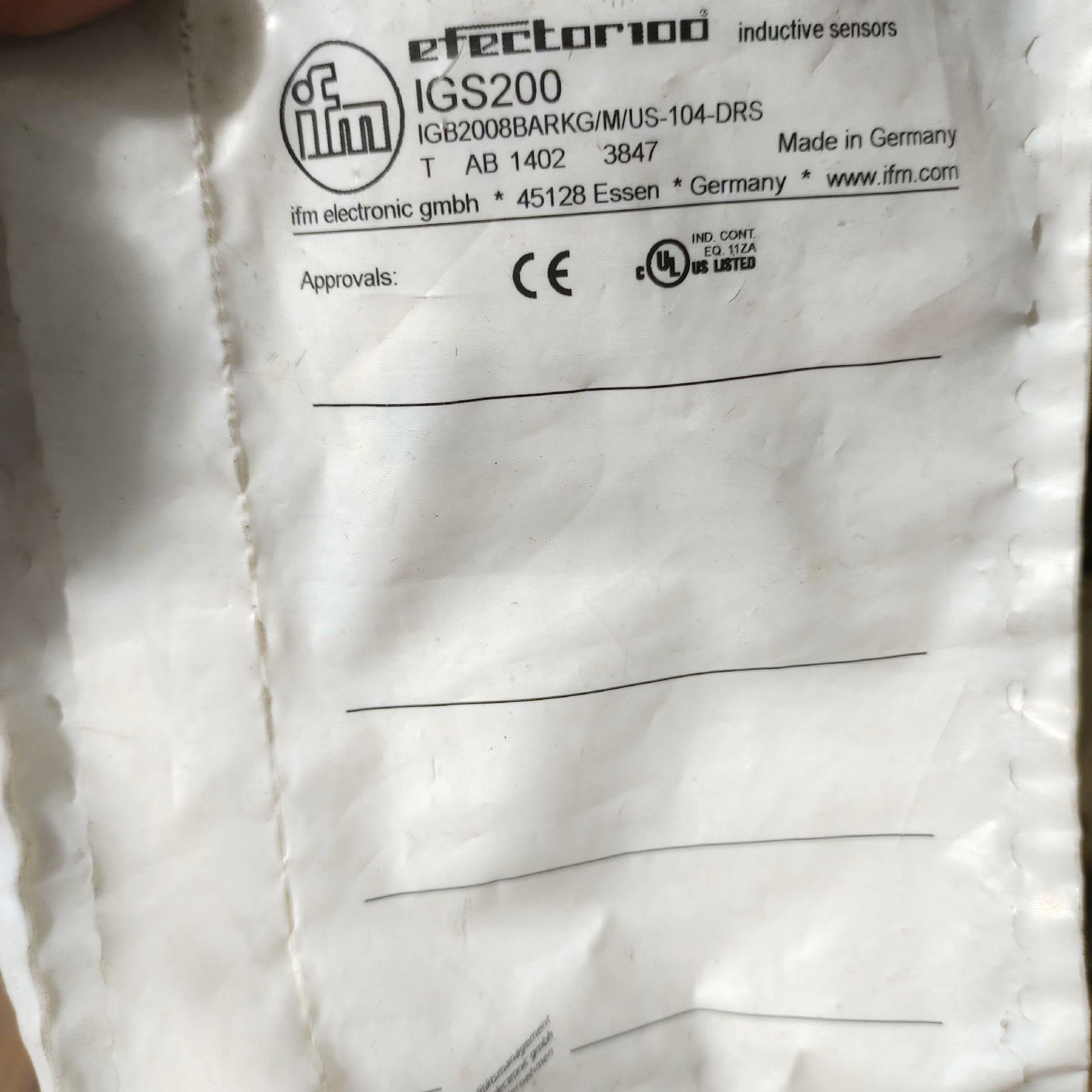 易福门，易福门传感器，IGS200，全新原装正品