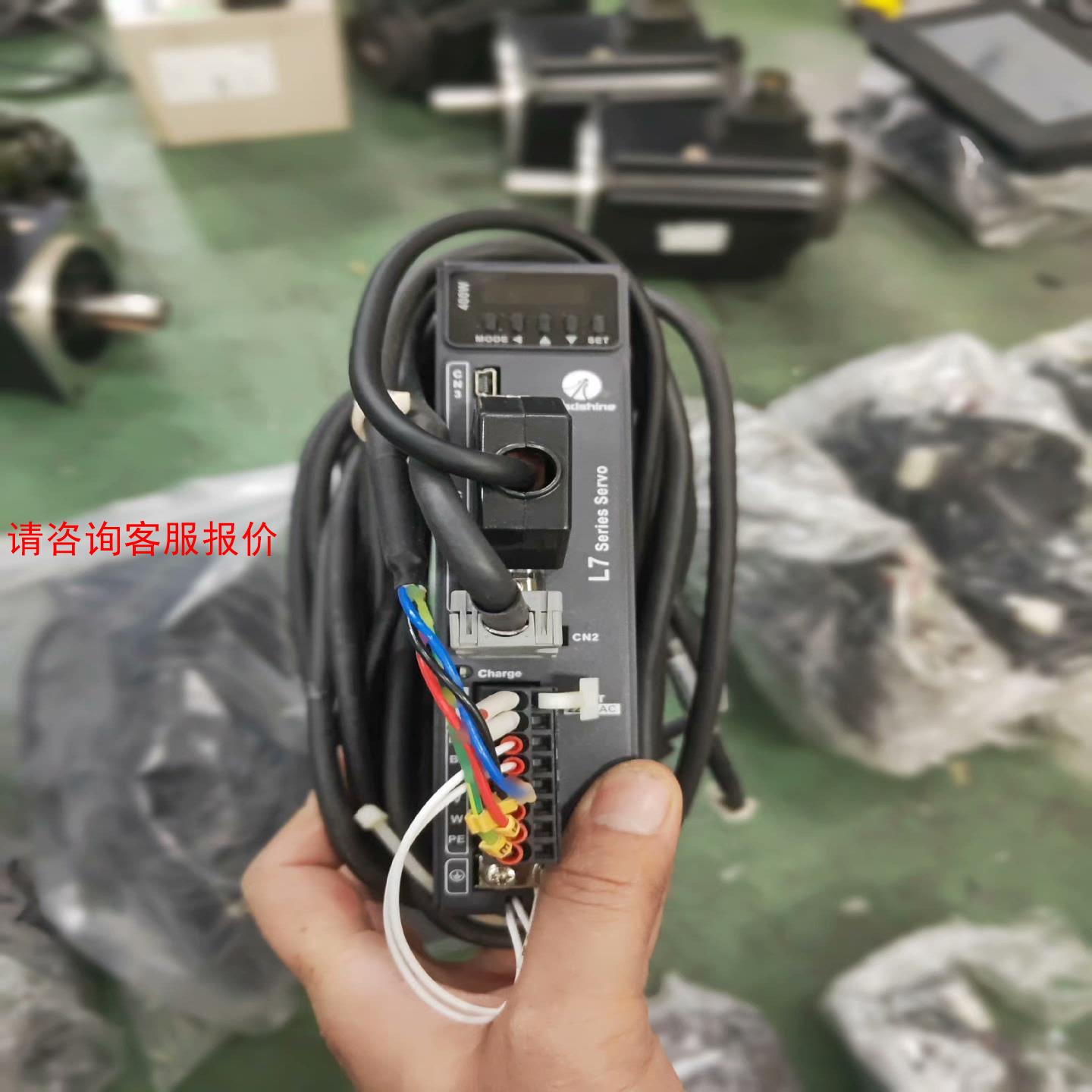 雷塞400W伺服电机脉冲型，驱动L7-400，电机ACM60