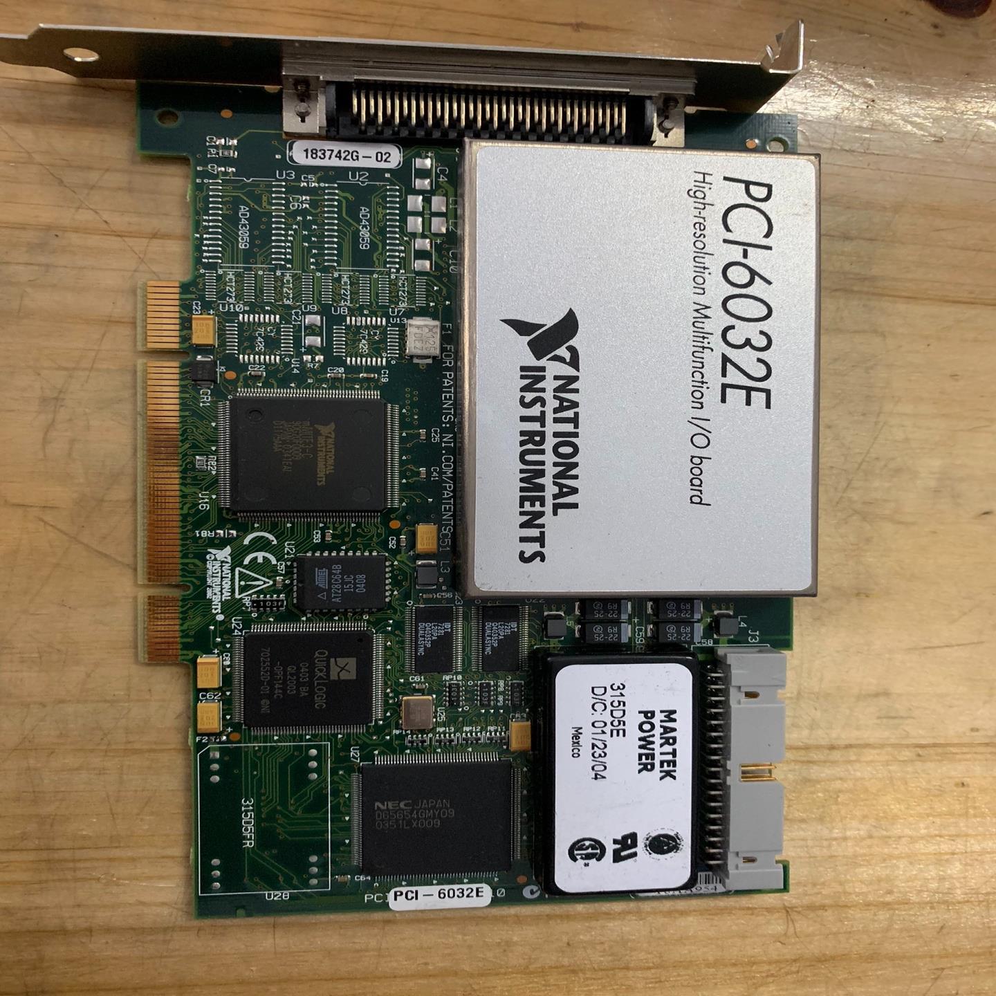 NI PCI-6032E数据采集卡，8路数字DIO，16