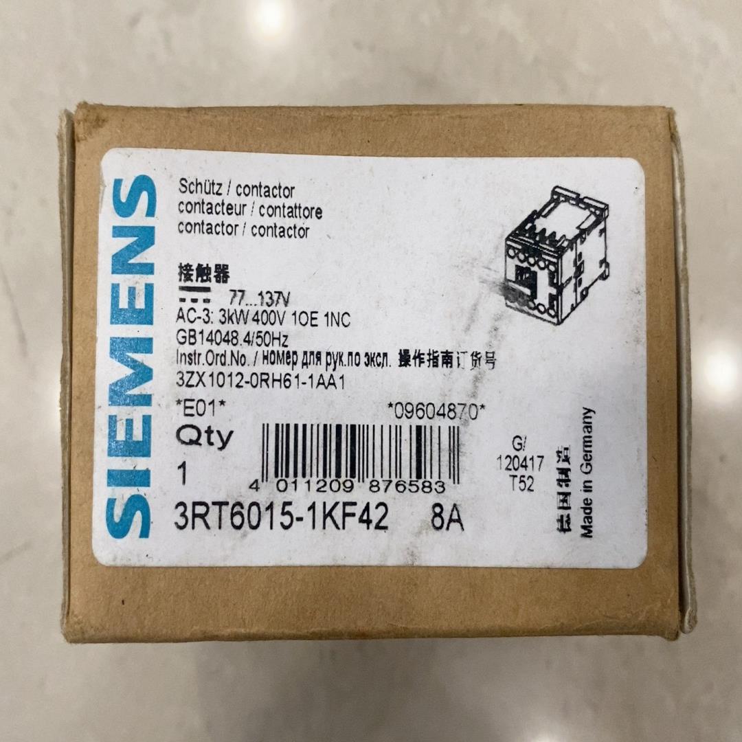 （设备配件）3RT6015-1KF42 8A 西门子接触器
