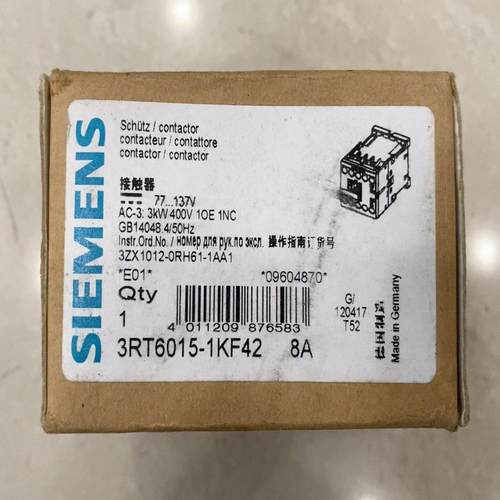 （设备配件）3RT6015-1KF42 8A 西门子接触器