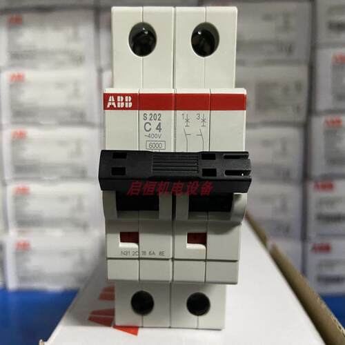 ABB微型断路器 S202-C4 2P 4A议价