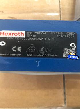 力士乐比例阀R901029968  DBETE-62/200