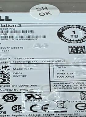 全新 戴尔 1t sata st91000640ns，有几个