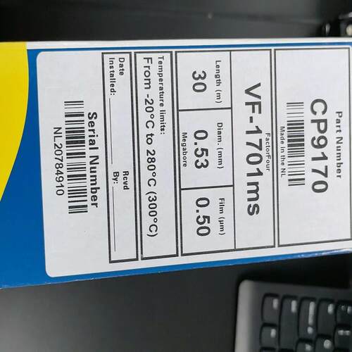 Agilent/安捷伦安捷伦低流失色谱柱，VF-1701M