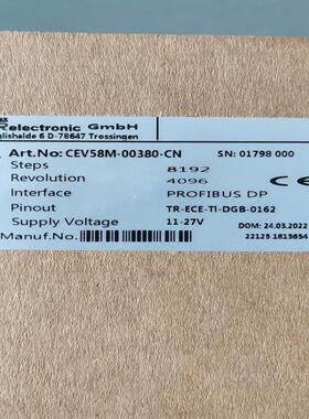 全新原装帝尔   CEV58M-00380-CN   有2个