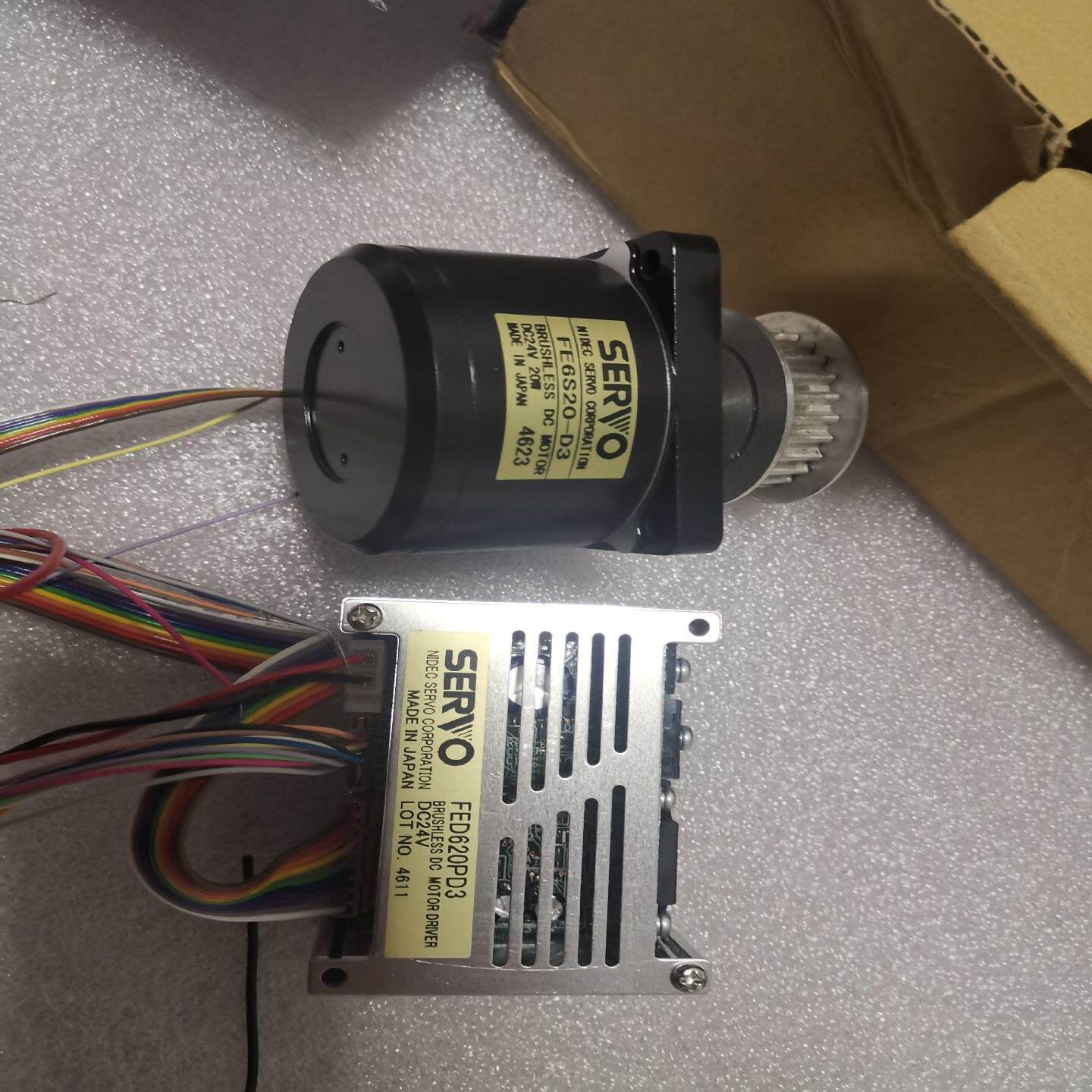 全新正品SERVO静音驱动马达一套，驱动器：FED620P