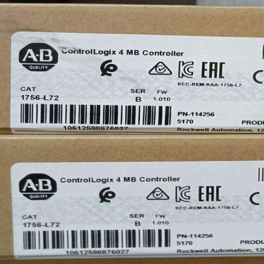 议~AB 1756-L72 原标未拆封 AB 20-750-EN