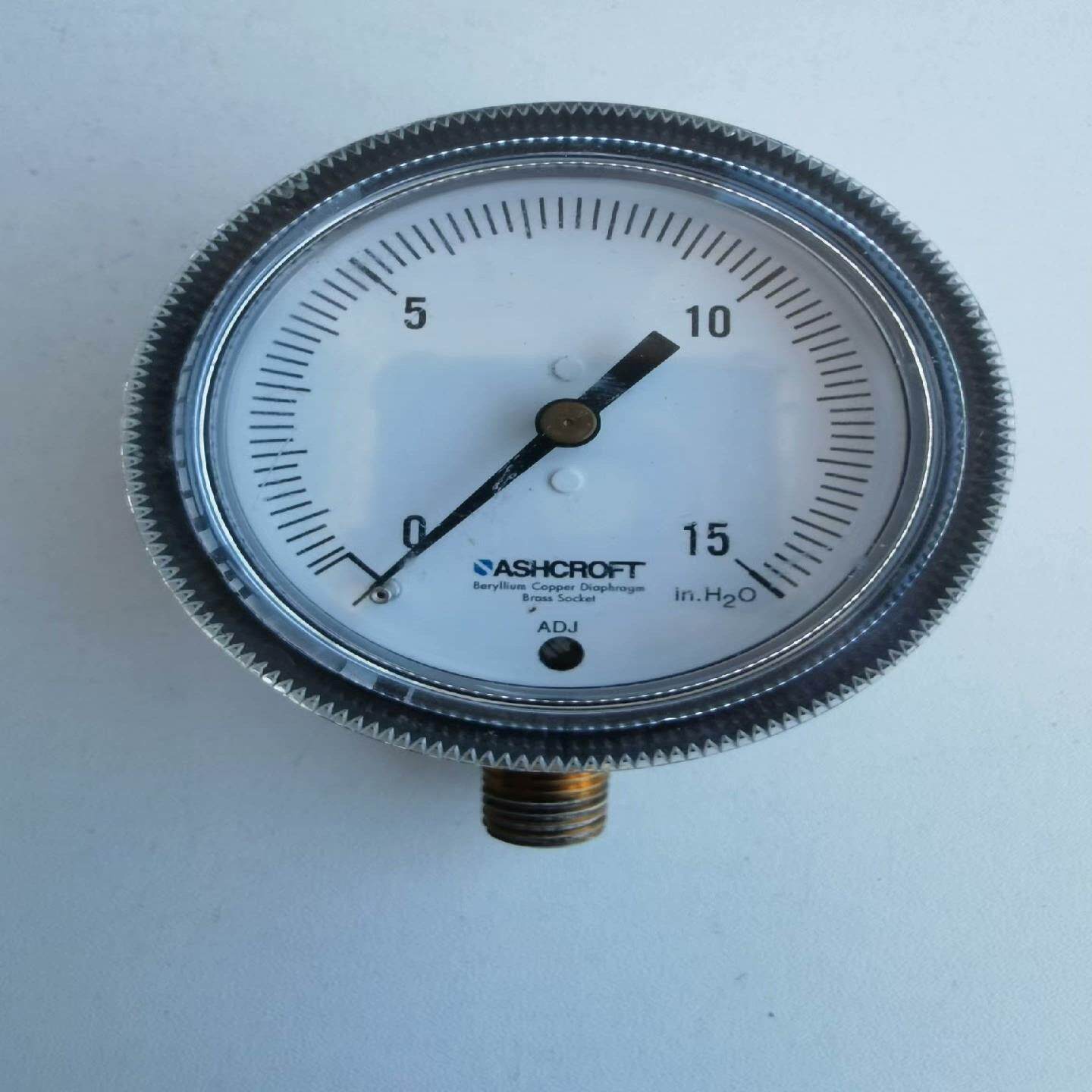 ASHCROFT/雅斯科压力表 0-15 in.H2O拆