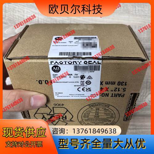 AB罗克韦尔PLC模块2080-LC20-20QBBR，全新