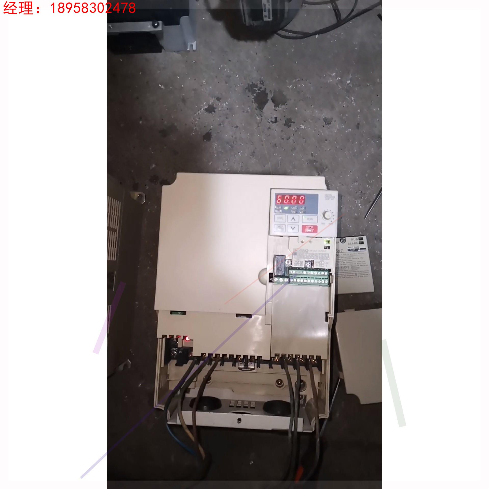 安川V7变频器7.5KW，二手拆机，成色如图实物拍摄，功能包