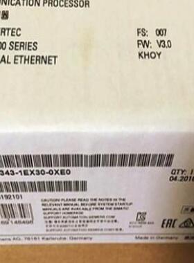 【工控自动化】6GK7343-1EX30-0XE0议价