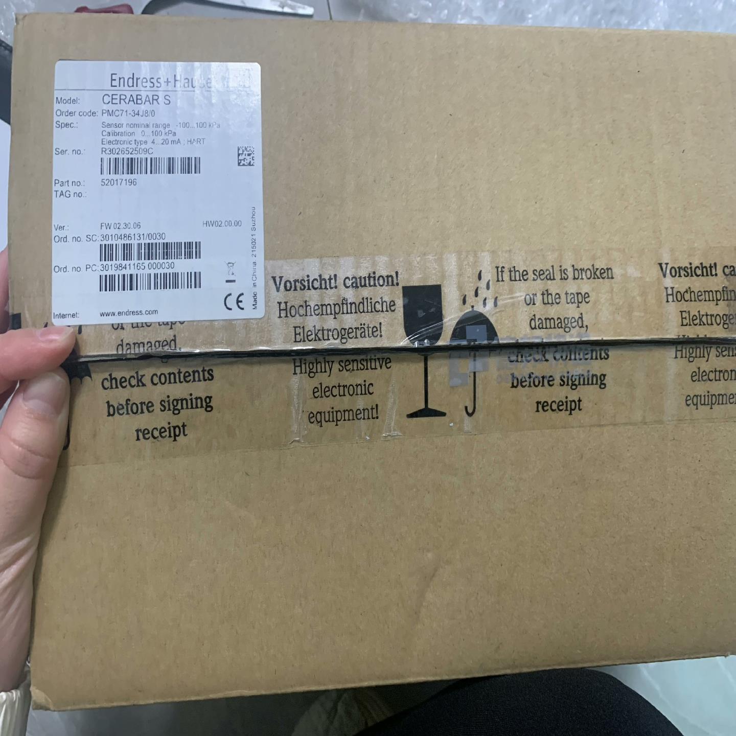 恩德斯豪斯 PMC71-34J8/0 PMC71-ABA1H