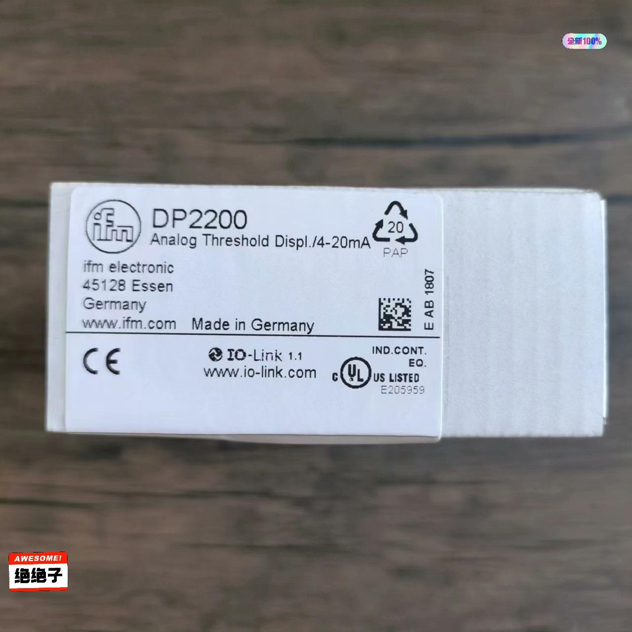 全新原装正品 IFM易福门 DP2200 传感器实物拍摄，数