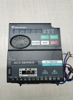 士林变频器，SC3-021-0.75KW 成色好，需要请