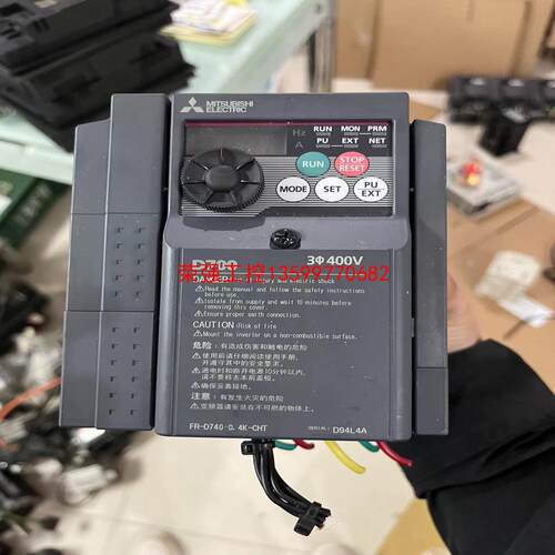 【荣强工控】FR-D740-0.4K-CHT二手拆机三菱变频器0.4KW