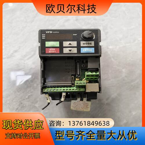 台达 0.75 千瓦变频器   VFD007F43T