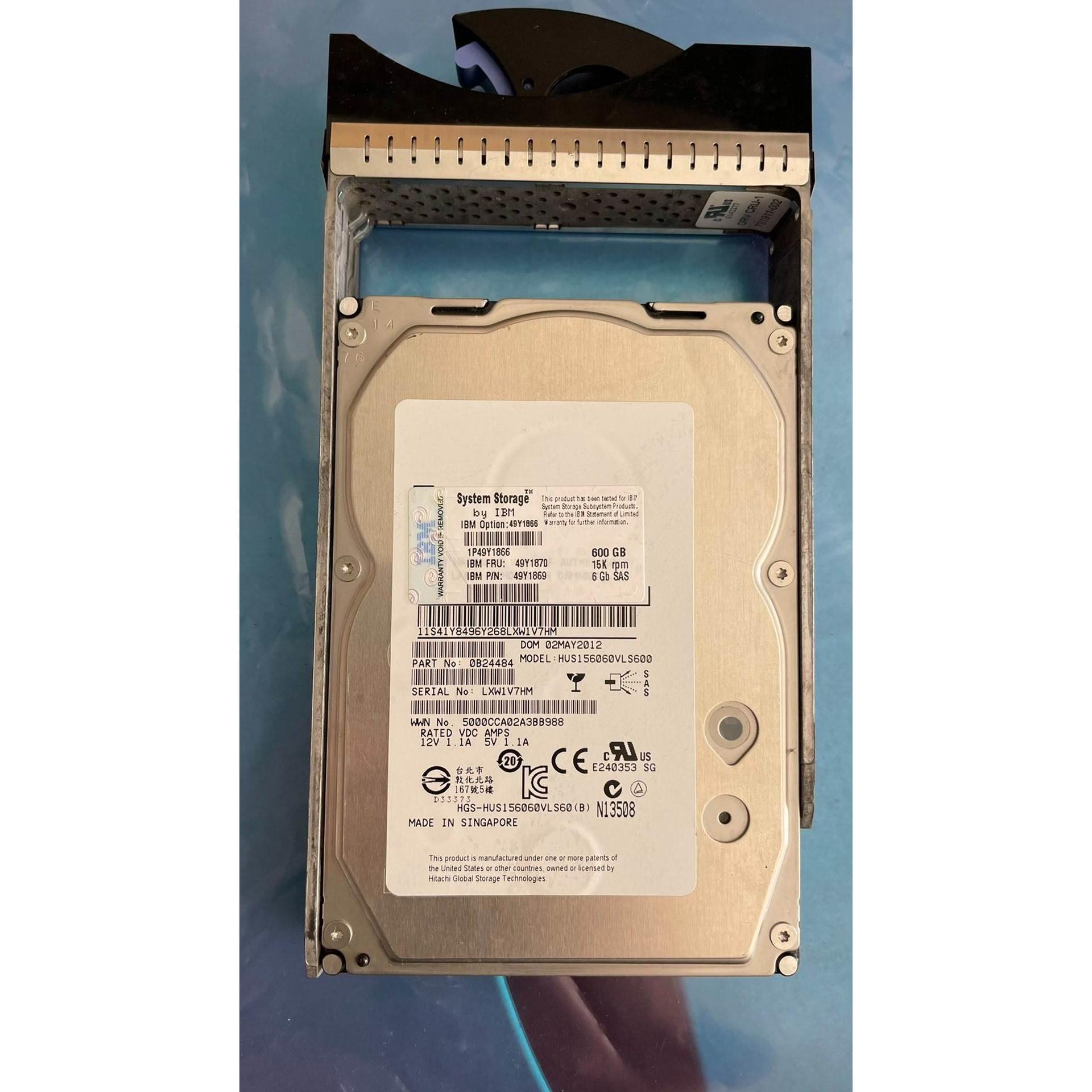 IBM 600G 15K 3.5 SAS 存储硬盘 49Y1