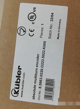 库伯勒全新编码器8.5863.3020 G223 S022