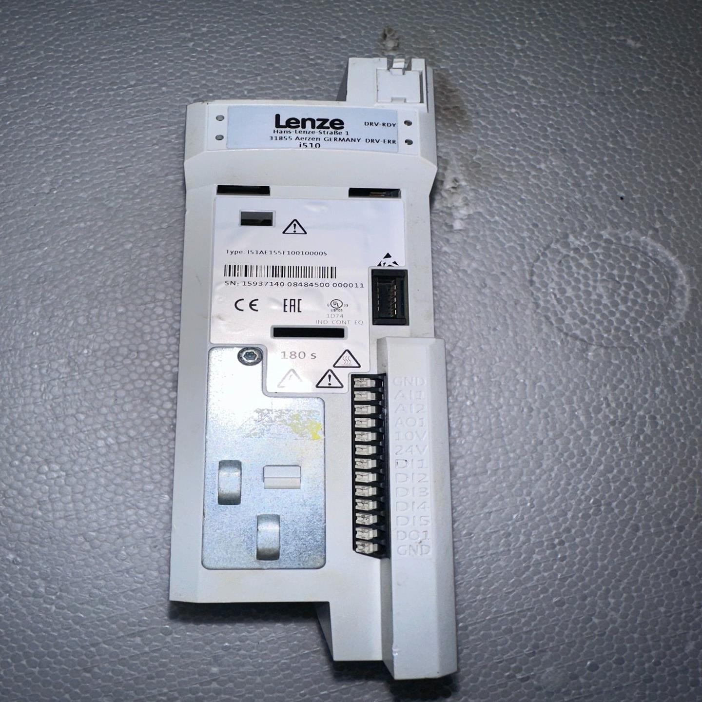 伦茨i510变频器0.55KW一台，I51AE155F1（憨憨电子）