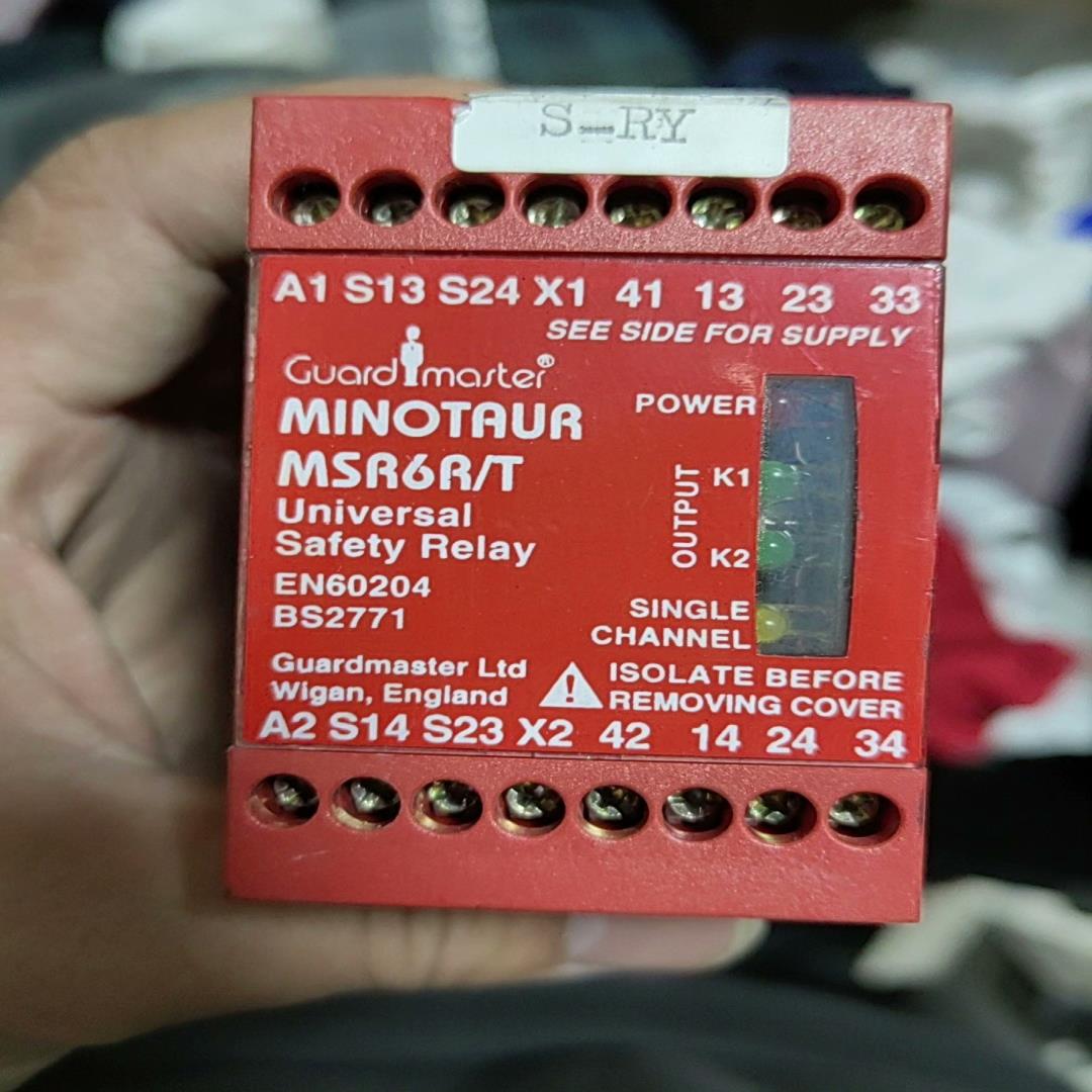 AB罗克韦尔安全继电器24V MSR6R/T ,成色如图,功
