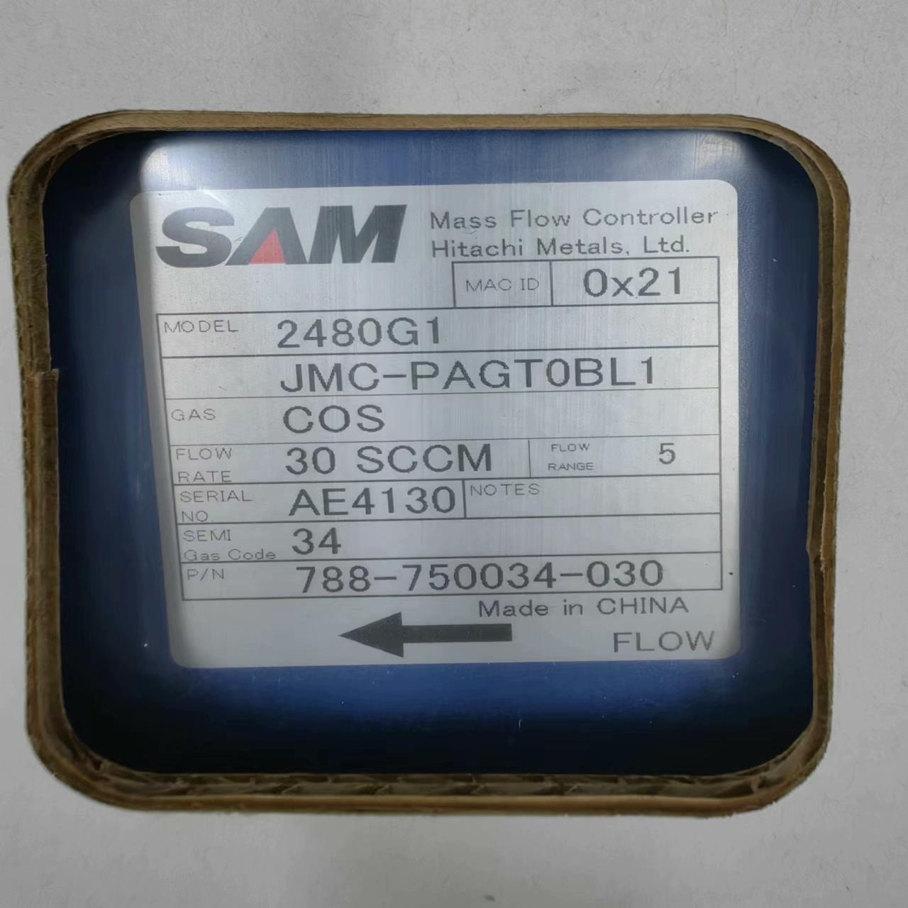 SAM 2480G1 GAS:COS  30SCCM  全新